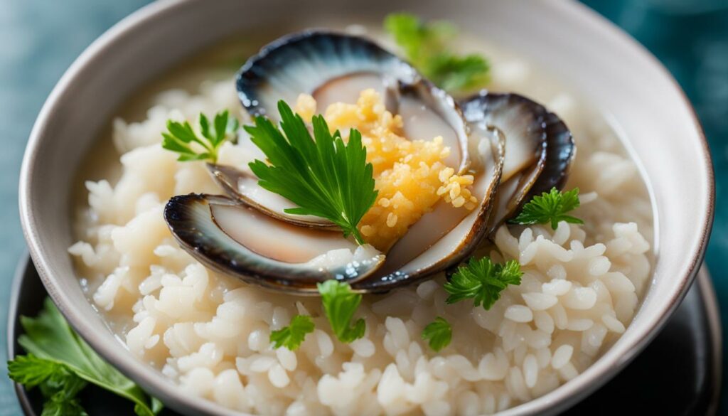 porridge with abalone and rice